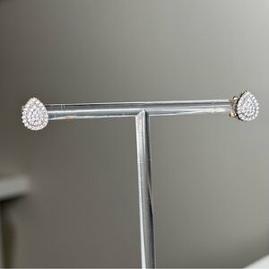 Encrusted Teardrop Earrings